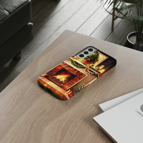Warm Chirstmas Hearth - Impact Resistant Phone Case